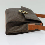 Celine Vintage Macadam Circle Logo Shoulder Bag Canvas and Leather - image 4