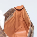 Celine Vintage Macadam Circle Logo Shoulder Bag Canvas and Leather - image 20