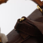 Gucci Vintage Bamboo Backpack Leather Mini - image 15