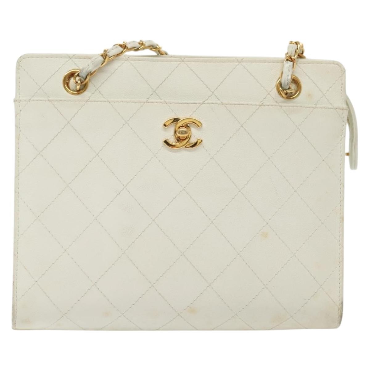 Chanel CC Shoulder Bag Quilted Caviar - image 1