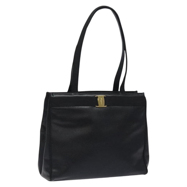 Salvatore Ferragamo Vintage Vara Bow Tote Lizard Embossed Leather Medium - image 1
