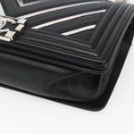 Chanel Boy Flap Bag Chevron Lambskin with Holographic PVC Old Medium - image 9