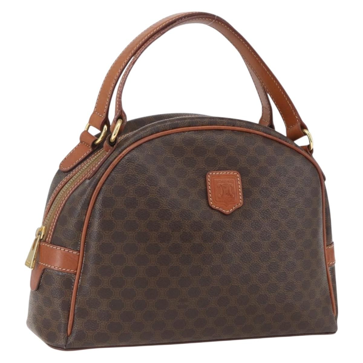 Celine Vintage Macadam Handbag Canvas and Leather - image 1