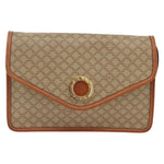 Celine Vintage Macadam Circle Logo Shoulder Bag Canvas and Leather - image 19
