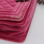 Chanel Boy Flap Bag Quilted Velvet Old Medium - image 9