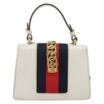 Gucci Sylvie Top Handle Bag Leather Mini - image 2