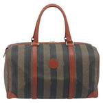 Fendi Vintage Pequin Boston Bag Coated Canvas Medium - image 1
