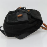 Gucci Vintage Bamboo Backpack Suede and Leather - image 4