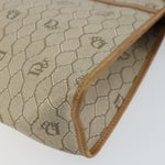 Christian Dior Vintage Honeycomb Zip Pouch Canvas and Leather - image 7