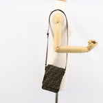 Fendi Flat Messenger Bag Zucca Canvas - image 12