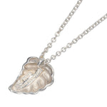 Tiffany & Co. Leaf Pendant Necklace Silver 925 and K18 Yellow Gold - image 2