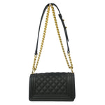 Chanel Boy Flap Bag Quilted Caviar Small - image 2
