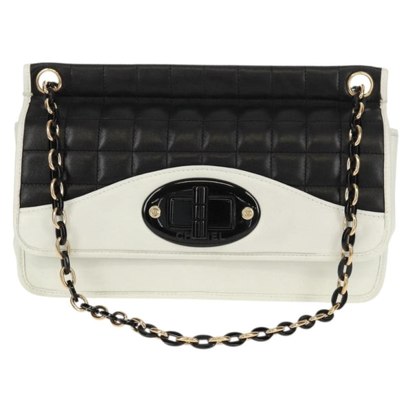 Chanel Chocolate Bar Mademoiselle Shoulder Bag Quilted Lambskin Medium - image 1