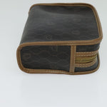 Christian Dior Vintage Honeycomb Zip Pouch Canvas and Leather - image 4