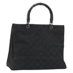 Gucci Vintage Bamboo Handle Tote GG Canvas - image 1