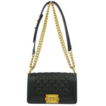 Chanel Boy Flap Bag Quilted Caviar Small - image 1