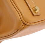 Hermes HAC Birkin Bag Brown Vache Natural with Gold Hardware 32 - image 7