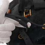 Gucci Vintage Bamboo Backpack Suede Medium - image 13