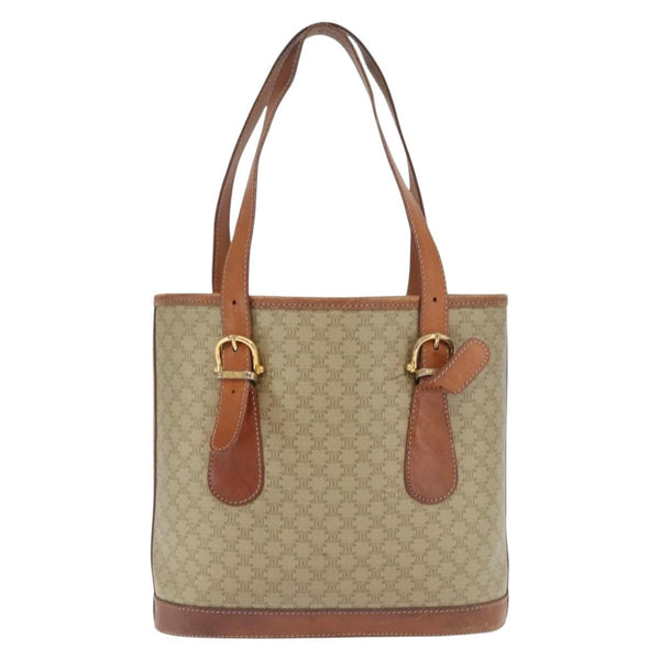 Celine Vintage Macadam Tote bag Canvas and Leather