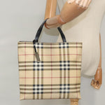 Burberry Nova Check Tote Canvas and Leather - image 13