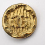 Chanel Vintage CC Round Button Clip-On Earrings Metal - image 10