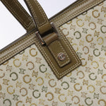 Celine Vintage Macadam Shoulder Bag Canvas Small - image 15