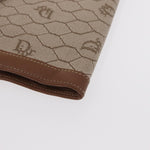 Christian Dior Vintage Honeycomb Flap Wallet Coated Canvas Long - image 9
