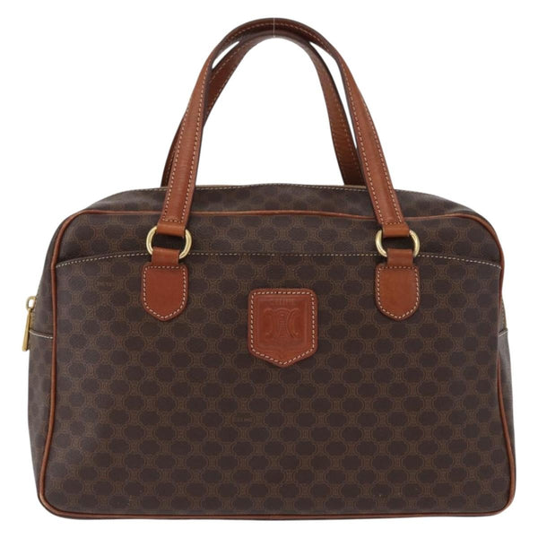 Celine Vintage Macadam Handbag Canvas and Leather - image 1