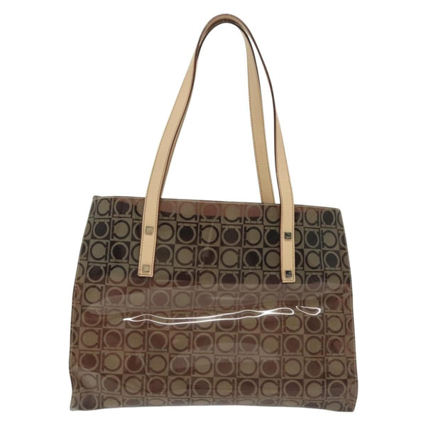 Salvatore Ferragamo Gancini Tote Vinyl - image 1