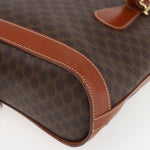 Celine Vintage Macadam Handbag Canvas and Leather - image 9