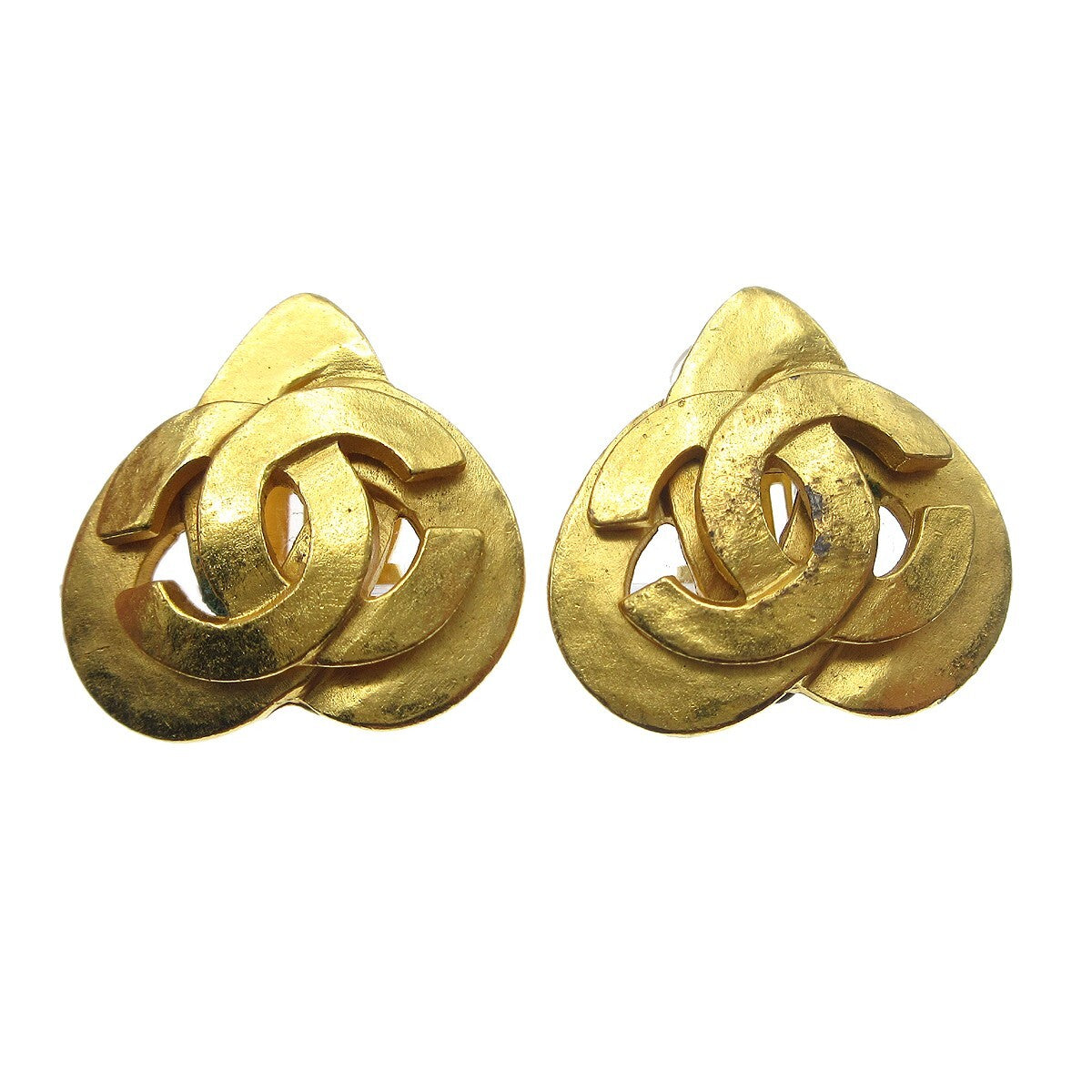 Chanel CC logo heart Gold-plated - image 1