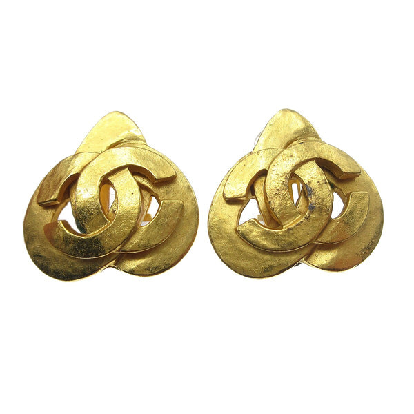 Chanel CC logo heart Gold-plated - image 1