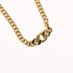Christian Dior Vintage CD Pendant Necklace Metal - image 3