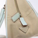 Prada Bauletto Bag Canvas with Leather - image 13