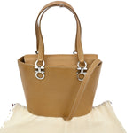 Salvatore Ferragamo Gancini Shoulder Bag Leather - image 1