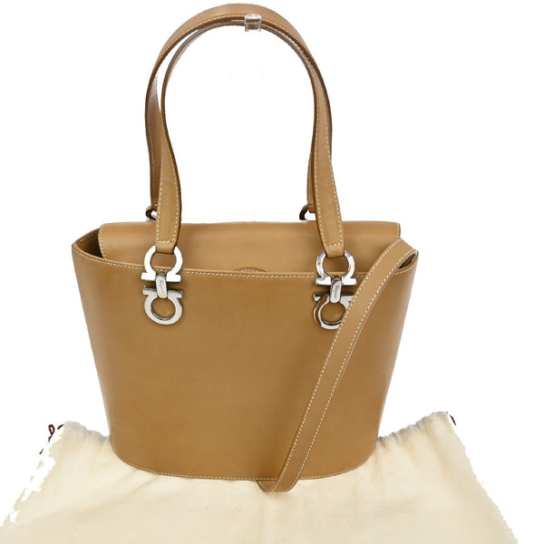 Salvatore Ferragamo Gancini Shoulder Bag Leather - image 1