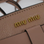 Miu Miu Madras Fiocco Bow Tote Leather Small - image 13