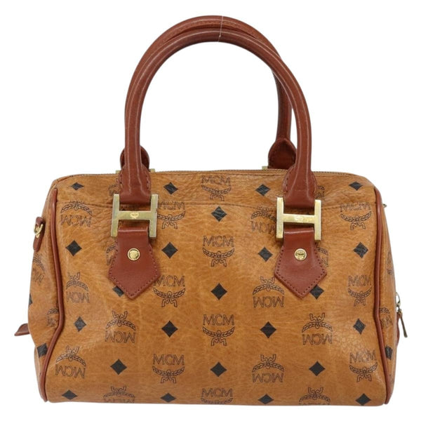 MCM Visetos logogramme Handbag Canvas and Leather