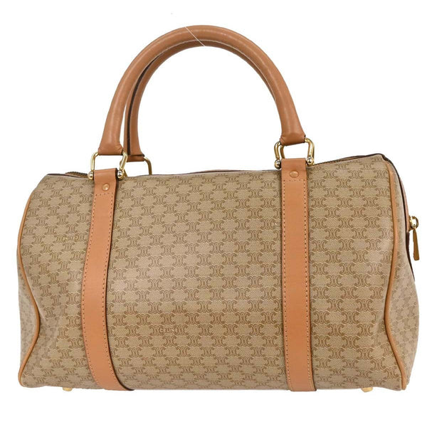 Celine Vintage Duffle Bag Canvas and Leather