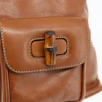Gucci Vintage Bamboo Backpack Leather - image 13