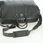 Gucci Web Trim Weekend Duffle Bag GG Coated Canvas Medium - image 9