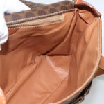 Celine Vintage Macadam Circle Logo Shoulder Bag Canvas and Leather - image 20