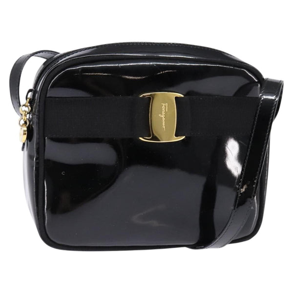 Salvatore Ferragamo Vara Bow camera Shoulder Bag Patent Leather - image 1