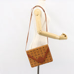 MCM Visetos Shoulder bag Canvas and Leather - image 11