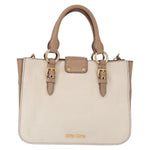 Miu Miu Madras Convertible Lock Tote Leather Medium - image 2