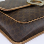 Celine Circle Logo Shoulder Bag Canvas - image 8