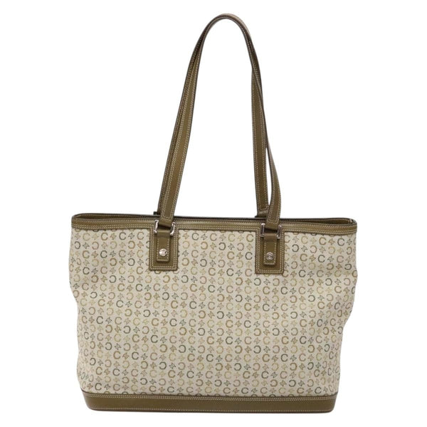 Celine Vintage Macadam Shoulder Bag Canvas Small
