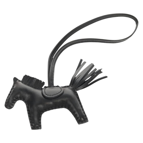 Hermes So Black GriGri Rodeo Bag Charm Leather PM