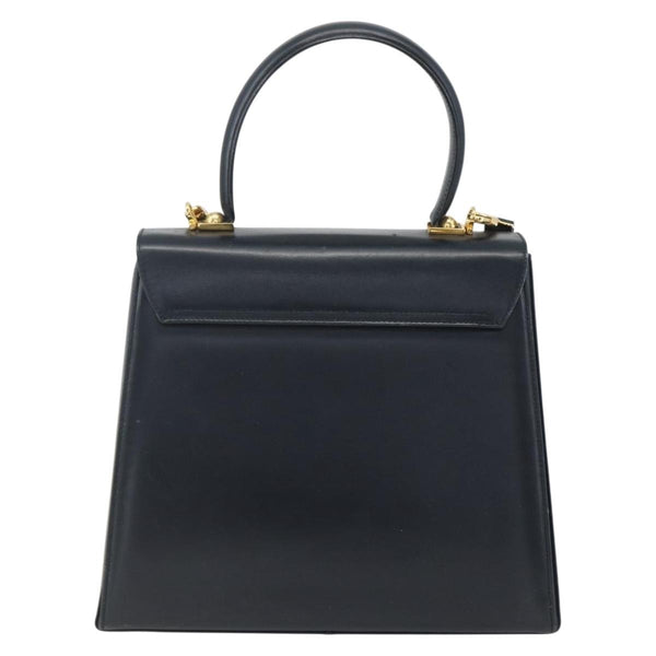 Salvatore Ferragamo Gancini Convertible Top Handle Bag Leather Mini