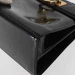 Salvatore Ferragamo Gancini Convertible Top Handle Bag Patent Leather - image 9